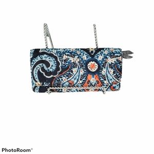 Vera Bradley Marrakesh Navy Blue Pailsey Wallet